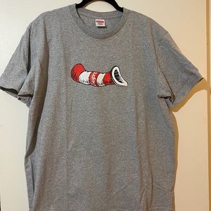 Supreme cat in the hat shirt